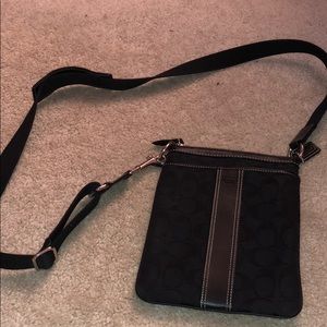 Coach monogram crossover bag